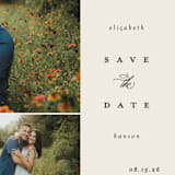 "Side" - Save the Dates in Almond by Brianne Larsen - Detail