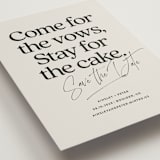 "Stay for Cake" - Save the Dates in Dark Chocolate by Jackie Crawford - Detail