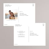 "Modern Photo Booth" - Save the Dates in Granite by Corinne Malesic - Back of Card