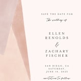 "Sand Shapes" - Save the Dates in Desert by Inkblot Design - Detail