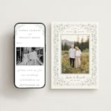 "Delicate Vines" - Save the Dates in Periwinkle by Kristen Smith - Free Wedding Website