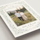 "Delicate Vines" - Save the Dates in Periwinkle by Kristen Smith - Detail