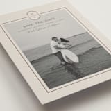 "Modern Monogram" - Save the Dates in Dove by Rachelle Clarke - Detail