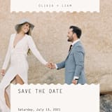 "Label" - Save the Dates in Slate by Joyce Pinheiro - Detail