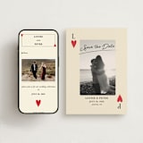 "Red Hearts" - Save the Dates in Champagne by Helena Vitto - Free Wedding Website