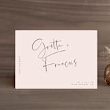 "Oversized" - Save the Dates in Rosewater by Mere Paper - Front