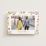 "Wildflower wreath" - Save the Dates in Peony by Yaling Hou Suzuki - Front