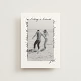 "Showered" - Save the Dates in Graphite by Claudia Orengo - Front