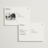 "Showered" - Save the Dates in Graphite by Claudia Orengo - Back of Card Options