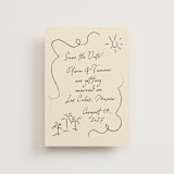 "Sunny Love" - Save the Dates in Sand by Ashley Iwafuchi - Front