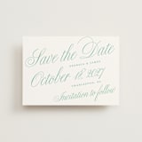 "Sullivans" - Save the Dates in Mint Julep by Alston Foster - Front