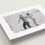 "Showered" - Save the Dates in Graphite by Claudia Orengo - Detail