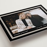 "Preppy Frame" - Save the Dates in Tuxedo by Carolyn MacLaren - Detail