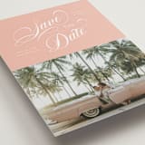 "Palm Springs" - Save the Dates in Peach by Morgan Kendall - Detail