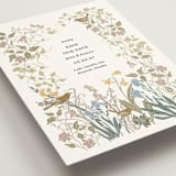 "Wild Clematis" - Save the Dates in Mauve by Tara Grangroth - Detail