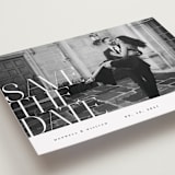 "Editorial lettering" - Save the Dates in Pearl by Ana de Sousa - Detail