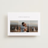 "Trifold" - Save the Dates in Linen by Robert and Stella - Front