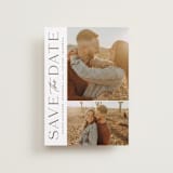 "Atlas" - Save the Dates in Taupe by Kristen Smith - Front