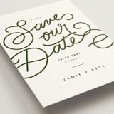 "Easy Lettering" - Save the Dates in Ivy by Adelyn T. - Detail