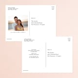 "Centro" - Save the Dates in Midnight by Up Up Creative - Back of Card Options