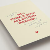 "Love Note" - Save the Dates in Latte by Helena Vitto - Detail