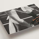 "Imprint" - Save the Dates in Tangerine by Jelena Vuletic - Detail