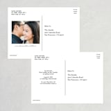 "Brush Strokes" - Save the Dates in Onyx by Joyce Pinheiro - Back of Card