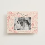 "Velvet Cherry" - Save the Dates in Blush by Sarah Rosenthal - Front
