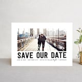 "Bold Message" - Save the Dates in Basic Black by Susan Brown - Front