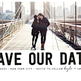 "Bold Message" - Save the Dates in Basic Black by Susan Brown - Detail