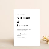 "Modern Love" - Save the Dates in Charcoal by ASQ Studio - Front