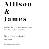 "Modern Love" - Save the Dates in Charcoal by ASQ Studio - Detail