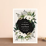 "Botanical Ring" - Save the Dates in Ivory by Susan Moyal - Front