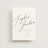 "Crescendo" - Save the Dates in Snow by Griffinbell Paper Co. - Front