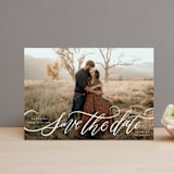 "Flourished Love" - Save the Dates in Cloud by Wildfield Paper Co - Front