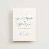 "Empire" - Save the Dates in Dusty Blue by Jennifer Postorino - Front