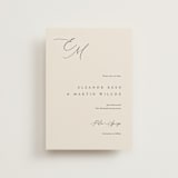 "Corner" - Save the Dates in Linen by Kelly Schmidt - Front