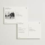 "Hilton" - Save the Dates in Ocean by Kelly Schmidt - Back of Card Options