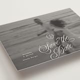 "Vintage Romance" - Save the Dates in Ivory by Paper Raven Co. - Detail