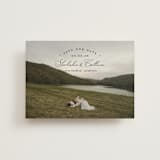 "Arched Type" - Save the Dates in Onyx by Erica Krystek - Front