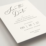 "Beautifully Scripted" - Save the Dates in Pearl by Hooray Creative - Detail