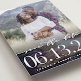 "Geo Lovely" - Save the Dates in Onyx by heythird - Detail