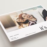 "It's our date" - Save the Dates in Snow by Mere Paper - Detail