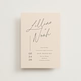 "Modern Aligned" - Save the Dates in Creampuff by Carolyn MacLaren - Front