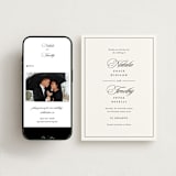 "Sincerity" - Save the Dates in Noir by Kimberly FitzSimons - Free Wedding Website