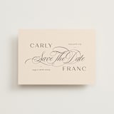 "Soirée" - Save the Dates in Blush by Lori Wemple - Front