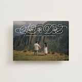 "arched script" - Save the Dates in Pearl by Kristen Smith - Front