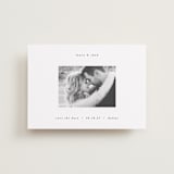 "Understated Elegance" - Save the Dates in Snow by AK Graphics - Front