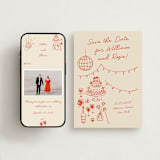 "Party On!" - Save the Dates in Sangria Spark by Zove Ahhh - Free Wedding Website