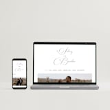 "No us without you" - Save the Dates in Peach by Pati Cascino - FREE Wedding Website